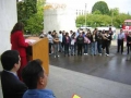 A rally for Hispanic educational rights on the capitol steps in 2005